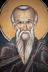 Byzantinisches Fresko aus dem 15. Jahrhundert